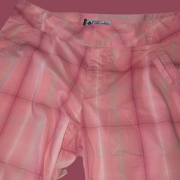 Columbia Pink Plaid Shorts 10 - Picture 4 of 5